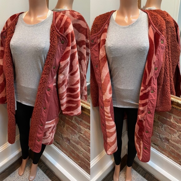 ANTHROPOLOGIE| reversible coat | m - Picture 4 of 16